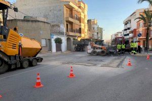 Torreblanca lleva a cabo un reasfaltado en sus calles a través del plan 135 de la Diputación de Castellón