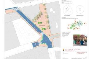 El projecte per a finalitzar les obres de la plaça de Valgamedios: plataforma única i jardineres gegants i mobiliari removibles