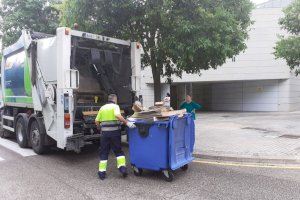 Augmenta l'ús dels contenidors blaus a València