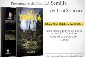 L’actor canalí Toni Saurina presenta el seu primer llibre “La semilla” a Canals