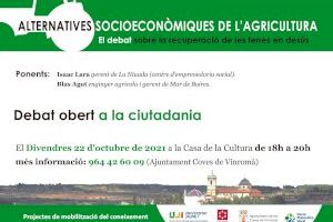Les Coves de Vinromà programa una charla para acercar a la ciudadanía nuevas experiencias de recuperación de las tierras