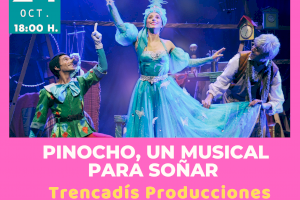 Tarde de teatro familiar en el Tívoli con “Pinocho, un musical para soñar”