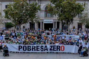 Pobresa Zero se moviliza en la Comunitat para exigir acciones contra un problema global
