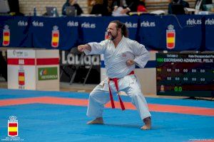 El karateka Félix Escribano va aconseguir la medalla de plata en Azkoitia