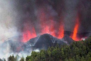 Foto de archivo de la erupción del volcán de la Palma