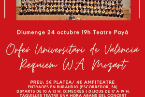 Burriana homenajea a José Manuel Fandos Ferrada con  el ‘Réquiem’ de Mozart en el Teatre Payà