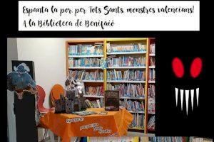 La Biblioteca de Benifaió se une a la campaña de animación lectora "Espanta la por, per Tots Sants, monstres valencians"
