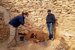 Comencen les obres de rehabilitació de la caseta del poblat iber del Puig de la Nau