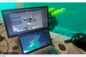 La UJI desarrolla una interfaz para equipos de robots submarinos con capacidad de manipulación y simulación realista previa