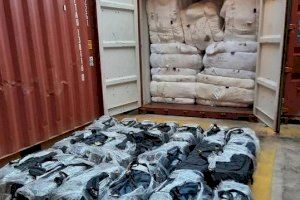 Incautados 700 kilos de cocaína en el puerto de Valencia ocultos en un contenedor con destino Portugal