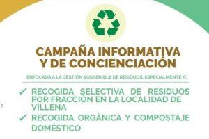 Ayuntamiento de Villena y Consorcio Crea ofrecen información sobre los sistemas selectivos de recogida de residuos