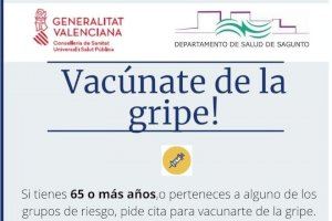El departamento de Salud de Sagunto lanza la campaña de vacunación de la gripe