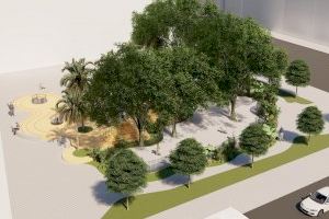L’Ajuntament reformarà el jardí de Rodríguez de Cepeda al barri d’Albors amb una nova zona de jocs inclusiva i un altra per a gossos