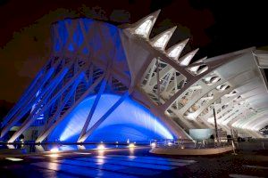 La Ciutat de les Arts i les Ciències s'il·lumina aquesta nit de blau pel Dia Mundial de la Diabetis
