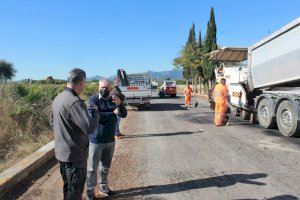 Burriana tiene en marcha una quincena de obras de adecuación en la red de caminos rurales municipales