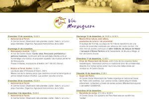 Gandia presenta la programació festiva de 'Viu Marxuquera' para els mesos de novembre i desembre