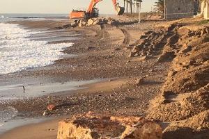 Nules anuncia medidas urgentes ante la situación de la playa del Bovalar