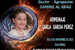 Camins al Grau homenajea a s u fallera más ilustre; Carla García