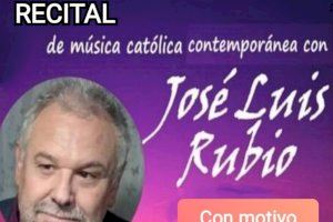 El cantautor católico valenciano José Luis Rubio actuará el próximo 27 de noviembre en Ayora