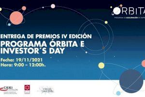 El viernes 19, acto de entrega de los 100.000€ de los Premios Órbita 2021