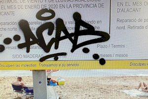 Detenido el causante de más de medio centenar de grafitis realizados en el mobiliario urbano de Elche y Santa Pola