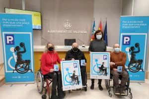 València lanza una campaña para sensibilizar sobre el aparcamiento reservado a personas con discapacidad