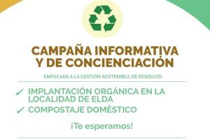Elda pone en marcha una campaña de sensibilización con motivo de la Semana Europea de la Reducción de Residuos