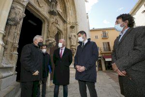 La Diputació y el Ayuntamiento de Gandia abordarán la restauración del campanario de la Colegiata