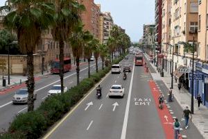 La ampliación de las aceras y el carril bici de Pérez Galdós estará listo en cuatro meses