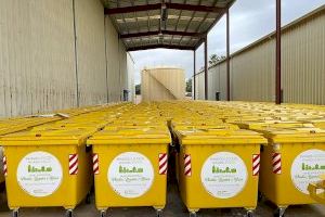 L’Eliana renueva 600 contenedores amarillos