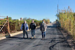 El Ayuntamiento de Burriana pavimenta y adecua el camí la Ratlla y la Serratella