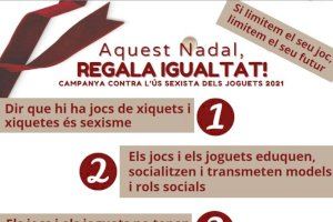 L’Ajuntament de Canals inicia la campanya “Aquest Nadal, REGALA IGUALTAT!”