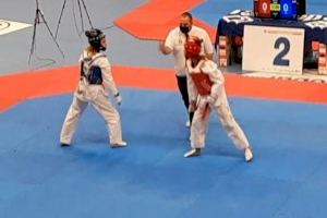 La joven deportista buñolense Daniela Furriol, bronce en el Campeonato de España de Clubes de Taekwondo
