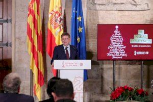 Ximo Puig anima a consumir productos valencianos para apoyar la recuperación económica y emocional y a disfrutar de la Navidad con 'alegría responsable'