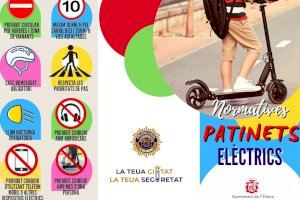 La Policía Local inicia una campaña sobre el uso del patinete eléctrico