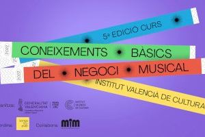 L'Institut Valencià de Cultura presenta la 5a edició del curs sobre la indústria musical