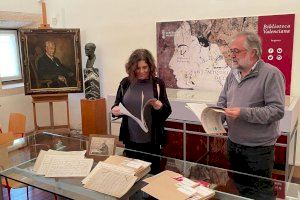 La Biblioteca Valenciana recibe el legado documental y epistolar del músico Salvador Giner