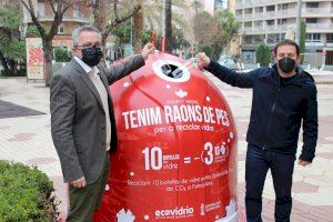 Castelló inicia una campaña navideña para reciclar más vidrio durante estas fiestas