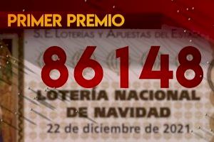 El 86.148, el 'Gordo' del Sorteo de Navidad 2021, escapa de la Comunitat Valenciana