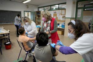 Siete de cada diez escolares de 11 a 9 años ya han recibido la vacuna contra la Covid-19 en la Comunitat Valenciana