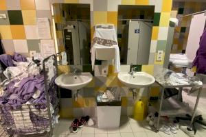 CSIF reclama una mayor frecuencia en la limpieza de los lavabos de la UCI del hospital Francesc de Borja de Gandia