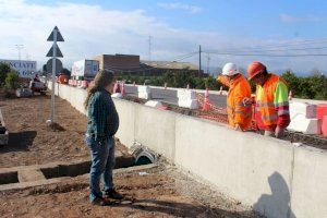 Burriana finaliza las obras de remodelación del área industrial de la carretera de Nules