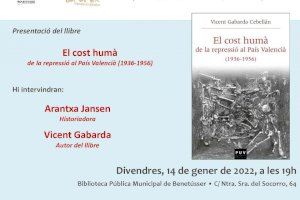 Presentació del llibre "El cost humà de la repressió al País Valencià (1936-1956)" a Benetússer