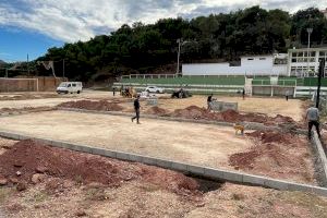 Comencen les obres de la terera fase del poliesportiu de Serra