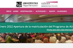 La UMH abre el plazo de matrícula de las Aulas Universitarias de la Experiencia y estrena web de SABIEX