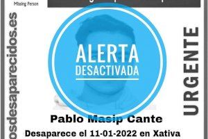 Troben el jove desaparegut a Xàtiva fa una setmana: estava d'hotel