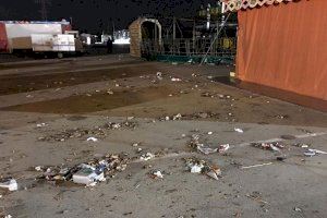 Cs Alzira exige la limpieza inmediata del recinto ferial