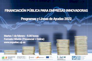 Espaitec organiza una jornada sobre financiación pública para empresas innovadoras durante 2022