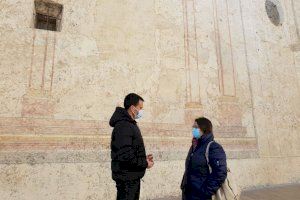 La Diputación prevé una nueva partida para continuar con la restauración de las pinturas de arquitectura fingida