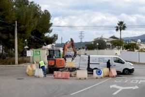 En marcha las obras de la rotonda de Les Fonts en Benitatxell que logrará apaciguar los problemas de tráfico del Camí Vell de Teulada
